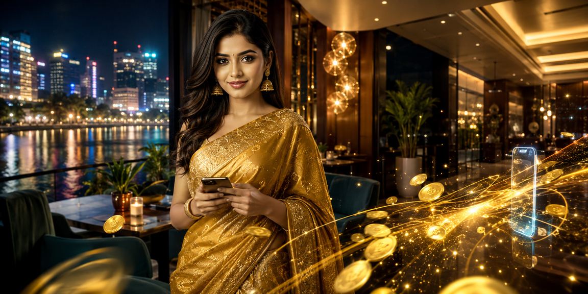 ঢাকায় শাড়ি পরা নারীর মোবাইলে বেটিং জমা প্রক্রিয়া