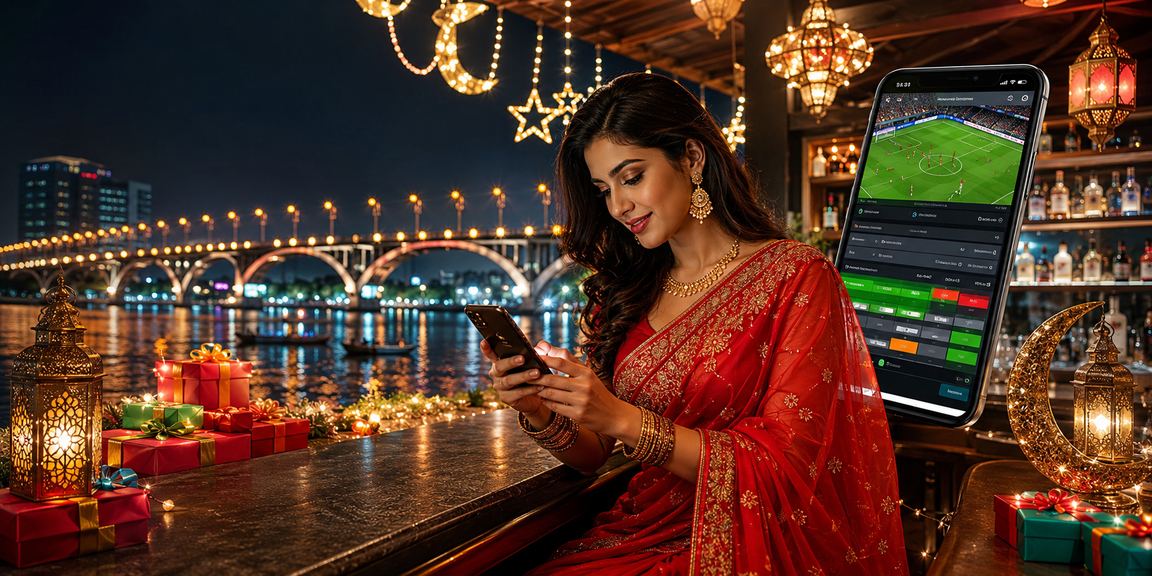 রাজশাহীতে শাড়ি পরা নারীর মোবাইলে ক্যাসিনো অ্যাপ ও বোনাস ব্যবহার